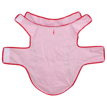 Hunde Regenmantel mit Reflexstreifen Polyester Rot L