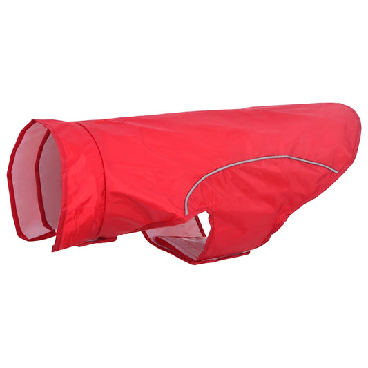 Hunde Regenmantel mit Reflexstreifen Polyester Rot XL