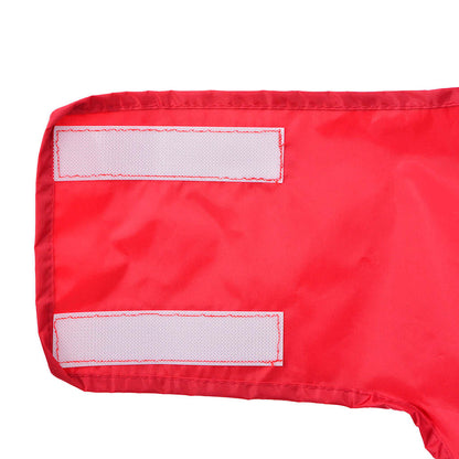 Hunde Regenmantel mit Reflexstreifen Polyester Rot 2XL