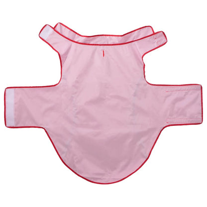 Hunde Regenmantel mit Reflexstreifen Polyester Rot 4XL