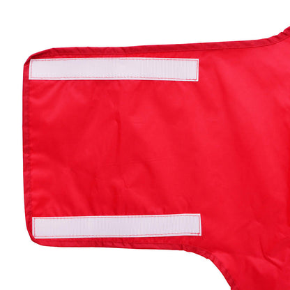 Hunde Regenmantel mit Reflexstreifen Polyester Rot 4XL