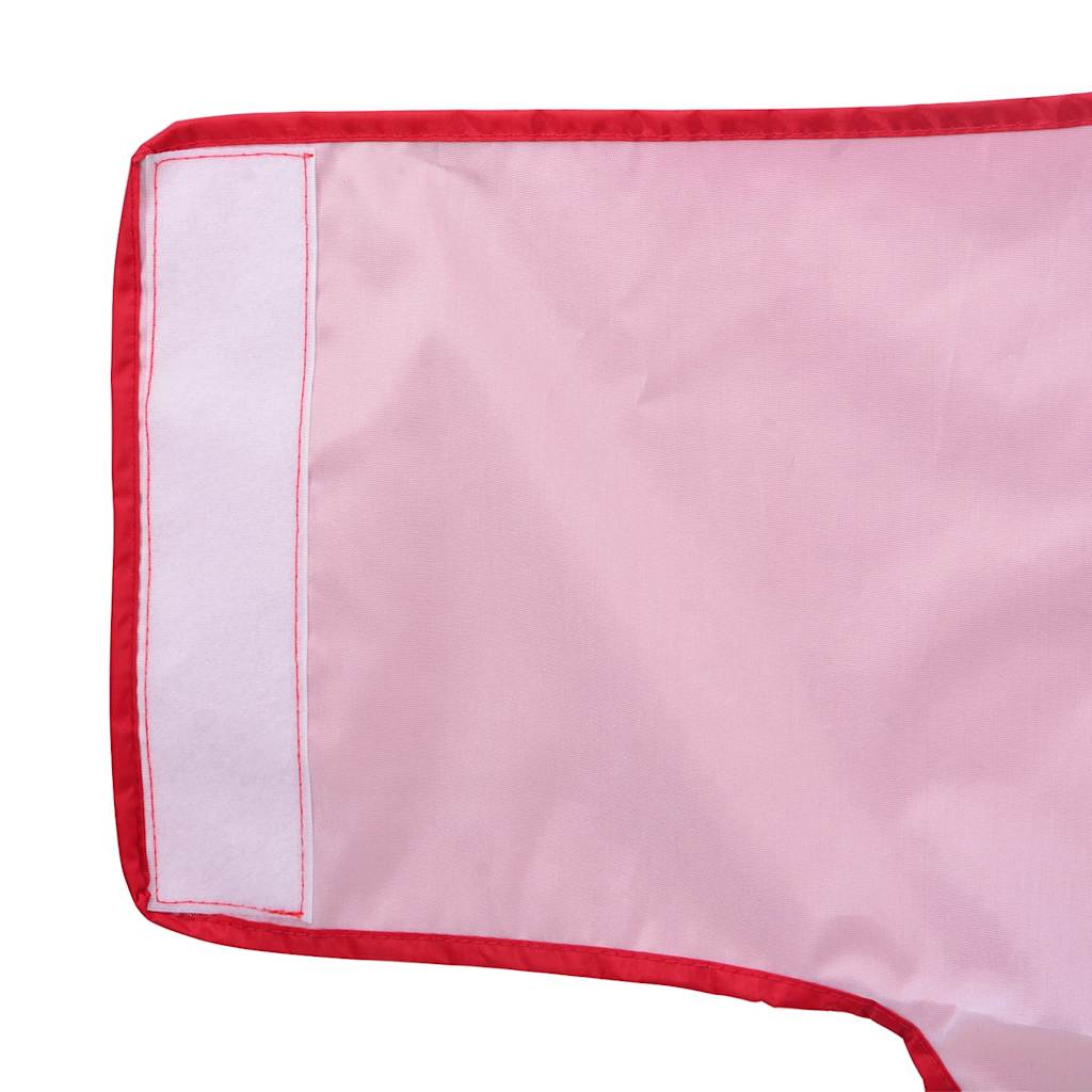 Hunde Regenmantel mit Reflexstreifen Polyester Rot 4XL