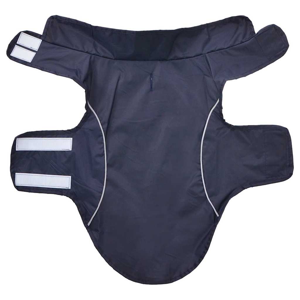 Hunde Regenmantel mit Reflexstreifen Polyester Marineblau XXS