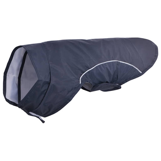 Hunde Regenmantel mit Reflexstreifen Polyester Marineblau XS