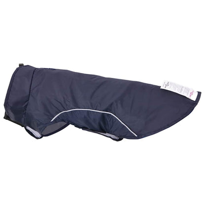 Hunde Regenmantel mit Reflexstreifen Polyester Marineblau XS
