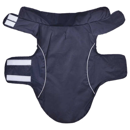 Hunde Regenmantel mit Reflexstreifen Polyester Marineblau S