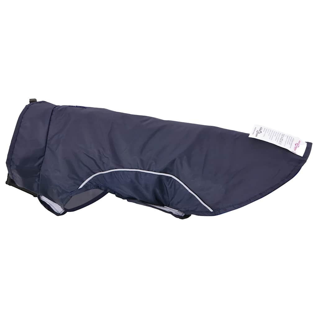 Hunde Regenmantel mit Reflexstreifen Polyester Marineblau S