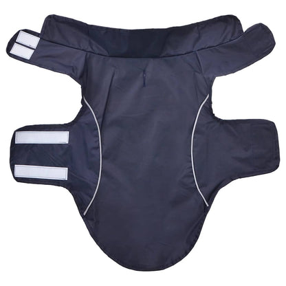 Hunde Regenmantel mit Reflexstreifen Polyester Marineblau M