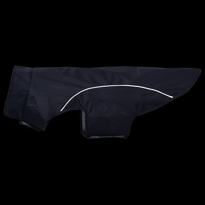 Hunde Regenmantel mit Reflexstreifen Polyester Marineblau L