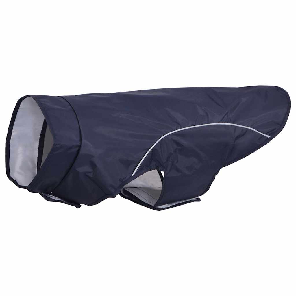 Hunde Regenmantel mit Reflexstreifen Polyester Marineblau XL