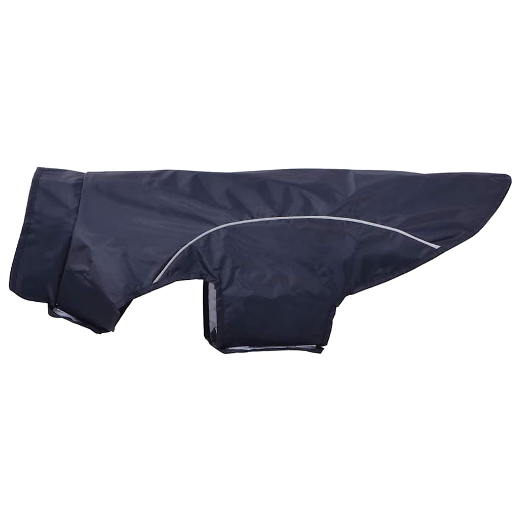 Hunde Regenmantel mit Reflexstreifen Polyester Marineblau XL
