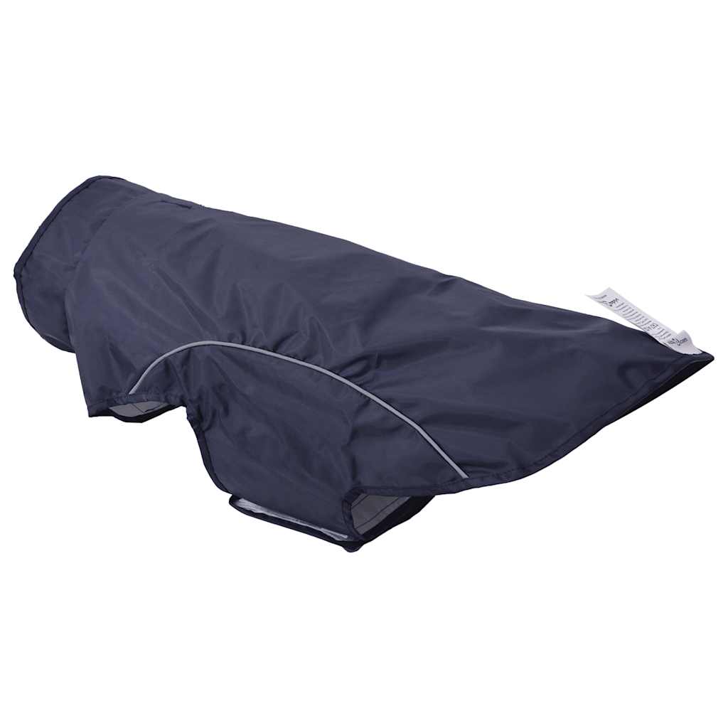 Hunde Regenmantel mit Reflexstreifen Polyester Marineblau 2XL