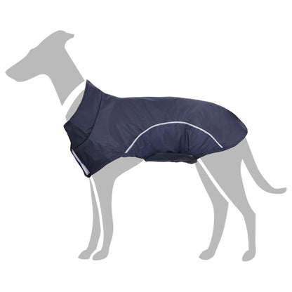 Hunde Regenmantel mit Reflexstreifen Polyester Marineblau 3XL