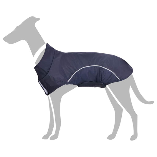 Hunde Regenmantel mit Reflexstreifen Polyester Marineblau 3XL