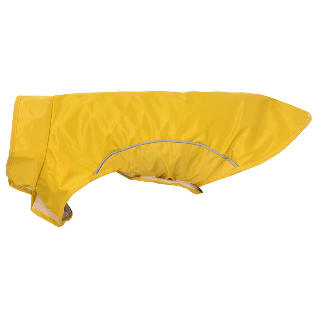 Hunde Regenmantel mit Reflexstreifen Polyester Gelb S
