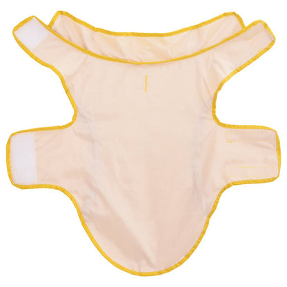 Hunde Regenmantel mit Reflexstreifen Polyester Gelb M