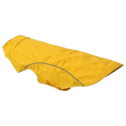 Hunde Regenmantel mit Reflexstreifen Polyester Gelb L