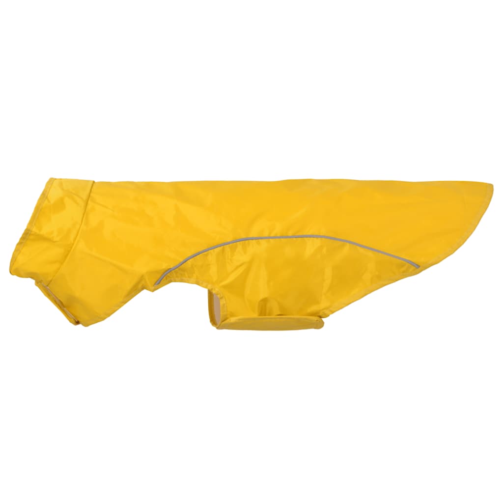 Hunde Regenmantel mit Reflexstreifen Polyester Gelb XL