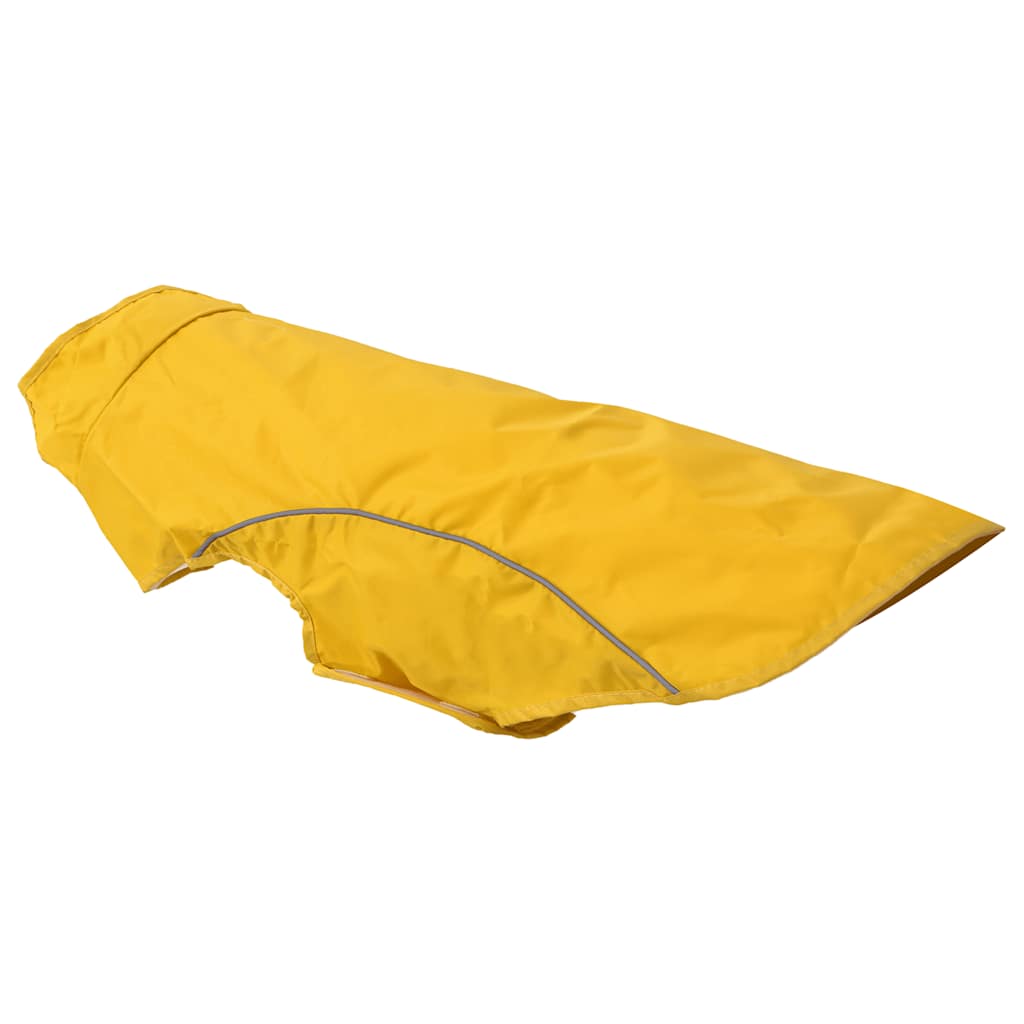 Hunde Regenmantel mit Reflexstreifen Polyester Gelb XL