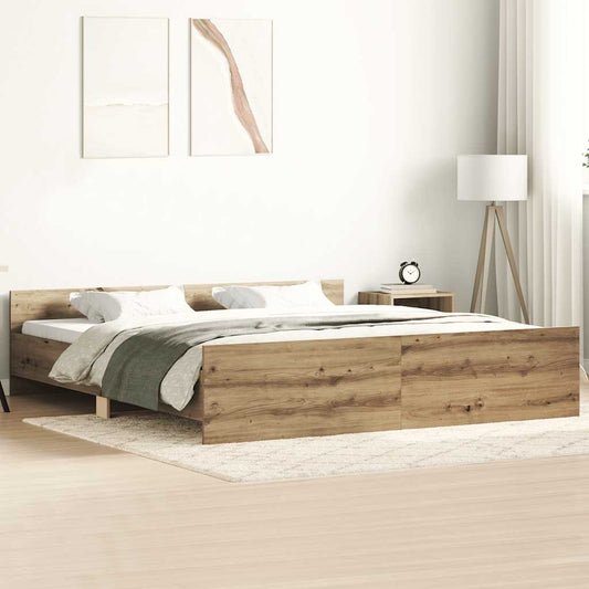 Bettgestell ohne Matratze Artisan-Eiche 160x200cm Holzwerkstoff