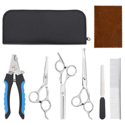 6-tlg. Hundescheren-Set Edelstahl