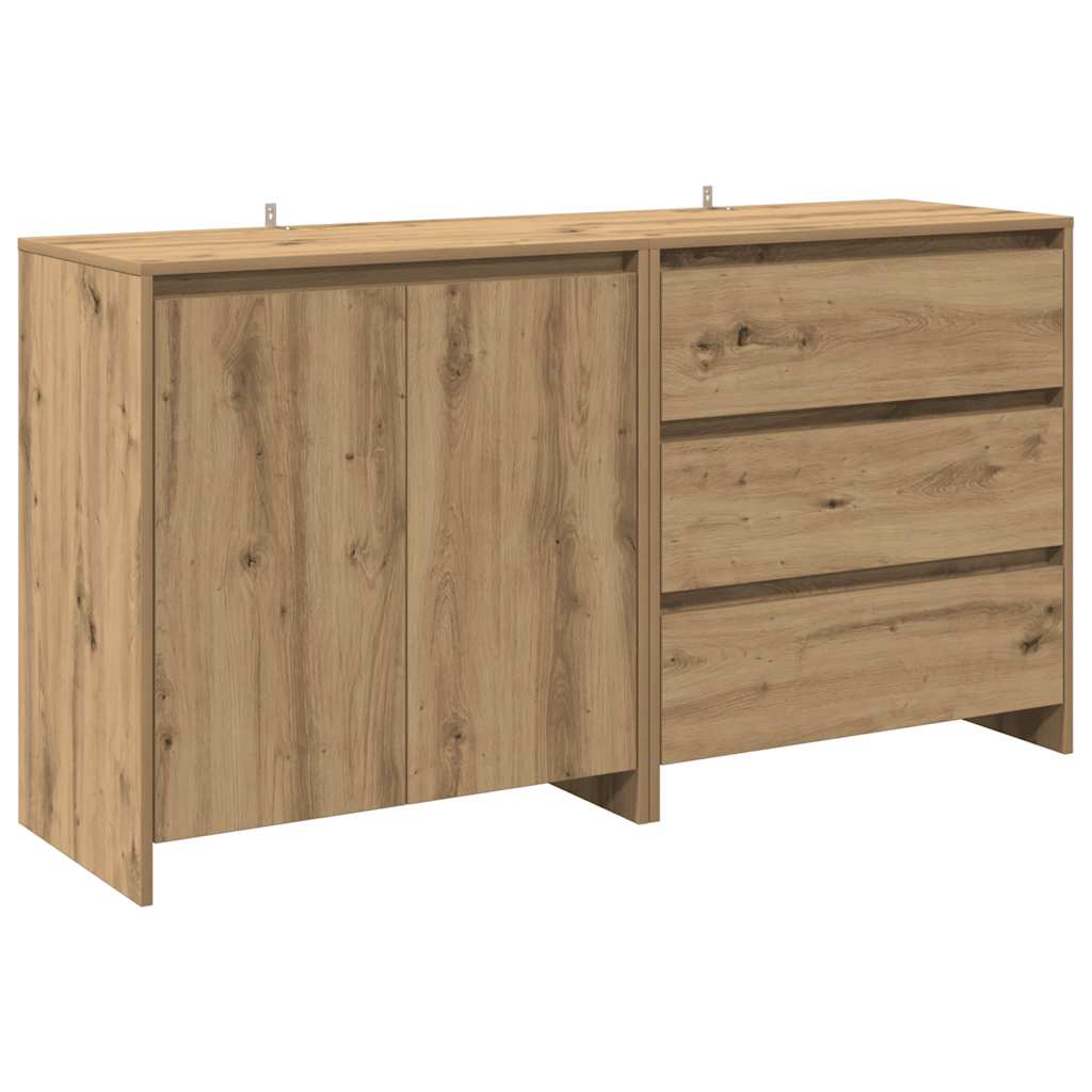 2-tlg. Sideboard Artisan-Eiche Holzwerkstoff