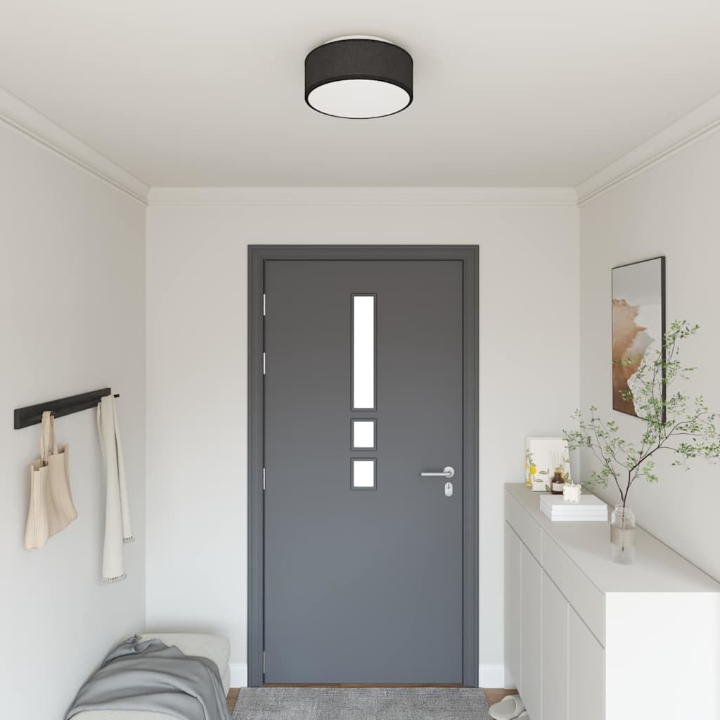 Deckenlampe Schwarz 30 x 13.5 cm Stoff