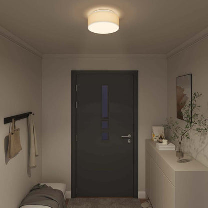 Deckenlampe Weiß 30 x 13.5 cm Stoff