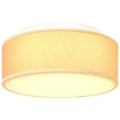 Deckenlampe Weiß 30 x 13.5 cm Stoff