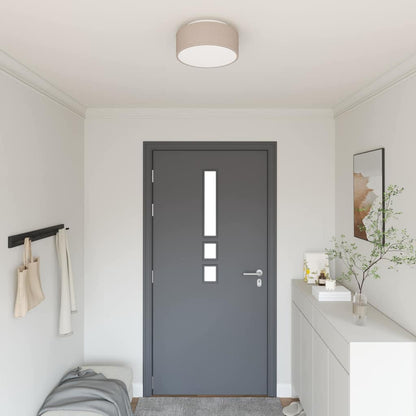 Deckenlampe Taupe 30 x 13.5 cm Stoff