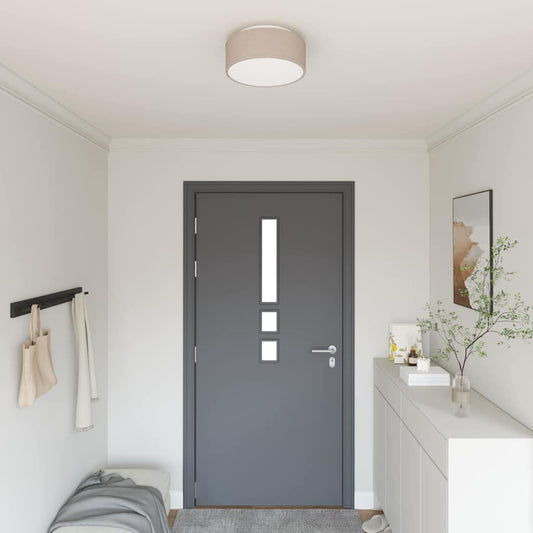 Deckenlampe Taupe 30 x 13.5 cm Stoff