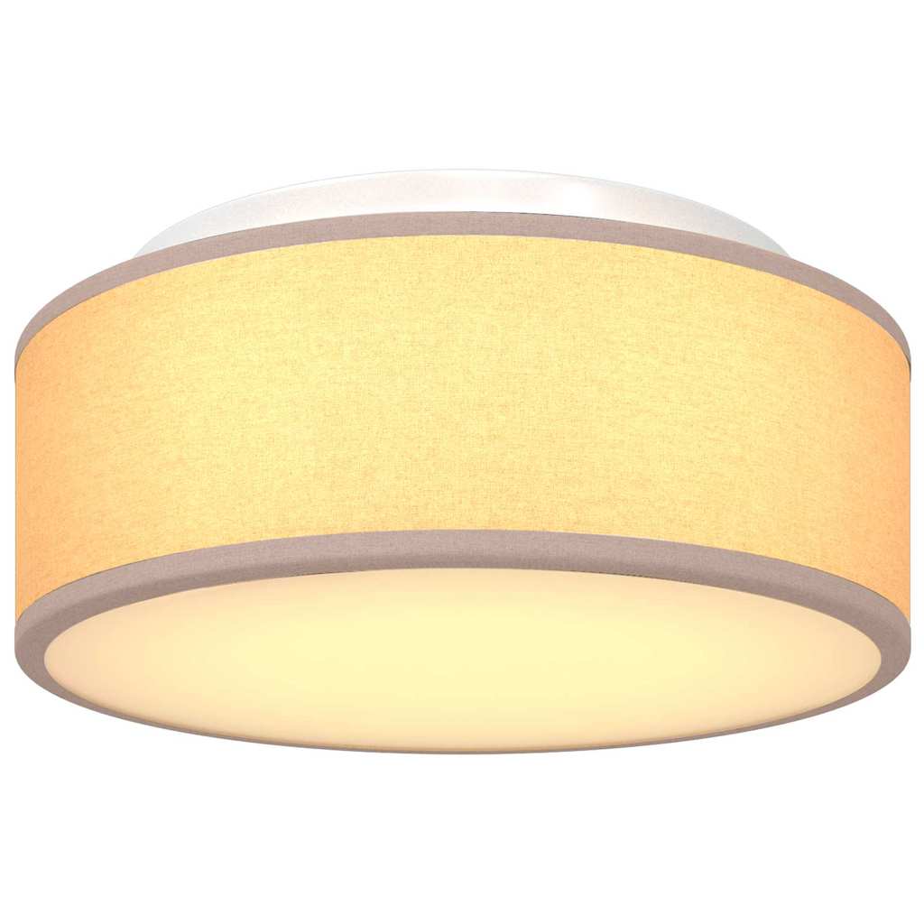 Deckenlampe Taupe 30 x 13.5 cm Stoff