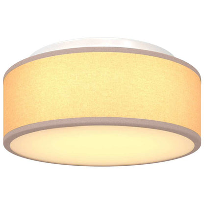 Deckenlampe Taupe 30 x 13.5 cm Stoff