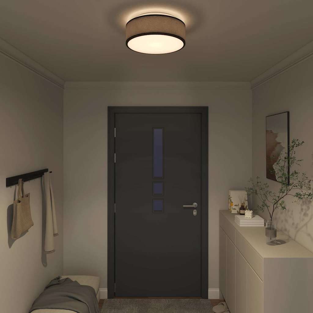 Deckenlampe Schwarz 38 x 13.5 cm Stoff