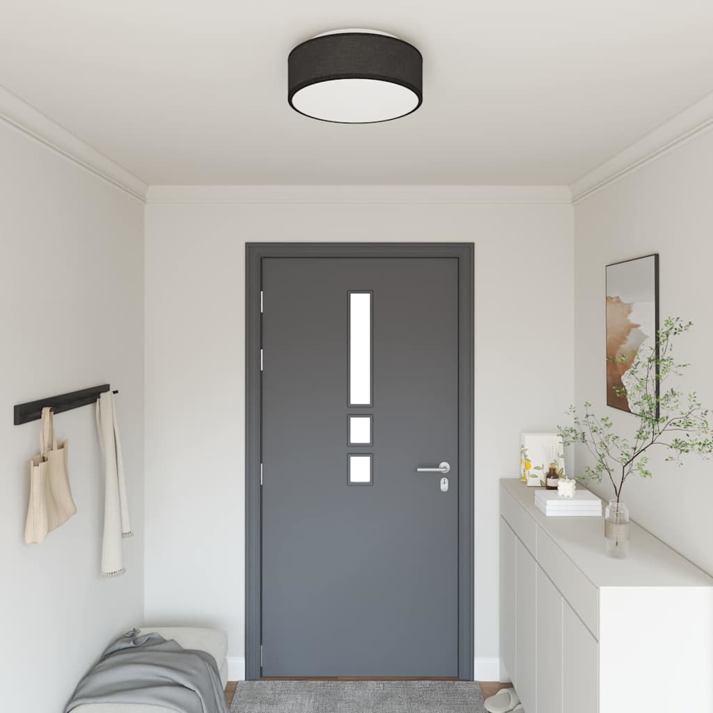 Deckenlampe Schwarz 38 x 13.5 cm Stoff