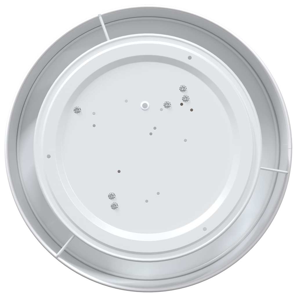 Deckenlampe Weiß 38 x 13.5 cm Stoff