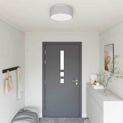 Deckenlampe Grau 38 x 13.5 cm Stoff