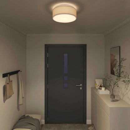 Deckenlampe Taupe 38 x 13.5 cm Stoff