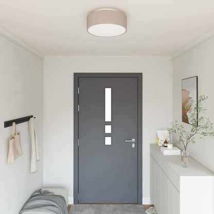 Deckenlampe Taupe 38 x 13.5 cm Stoff