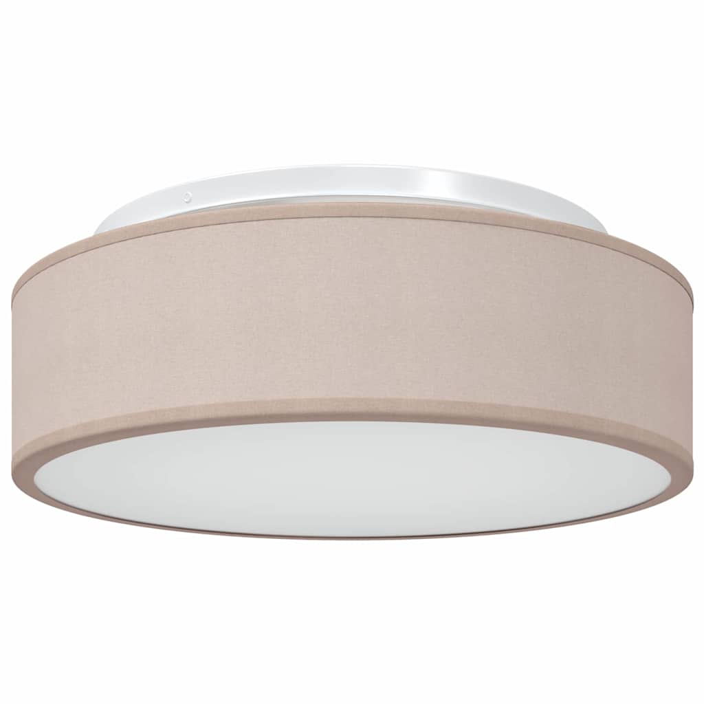 Deckenlampe Taupe 38 x 13.5 cm Stoff