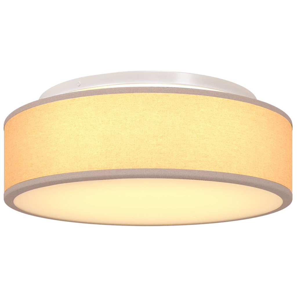Deckenlampe Taupe 38 x 13.5 cm Stoff