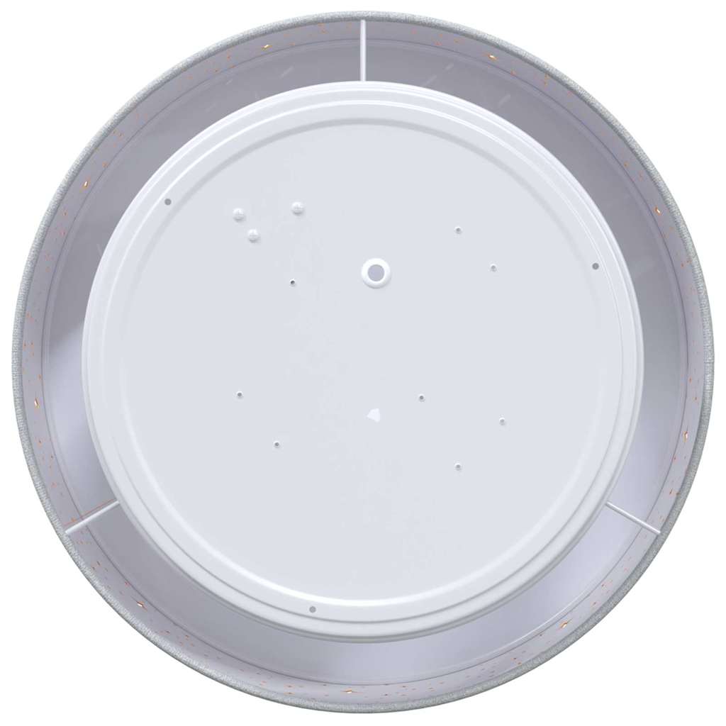 Deckenlampe Grau 30 x 13.5 cm Stoff