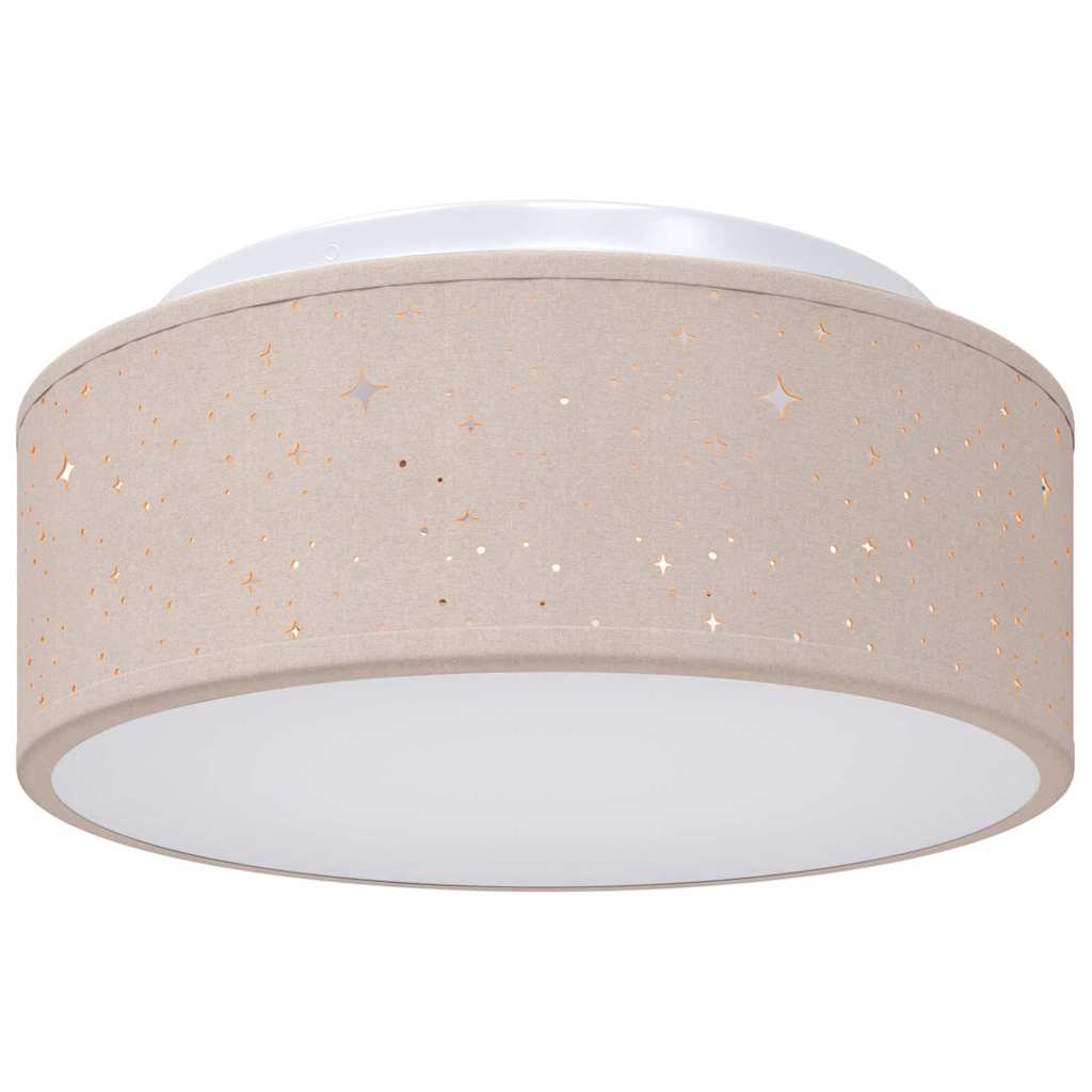 Deckenlampe Taupe 30 x 13.5 cm Stoff