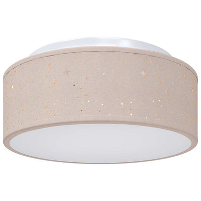 Deckenlampe Taupe 30 x 13.5 cm Stoff