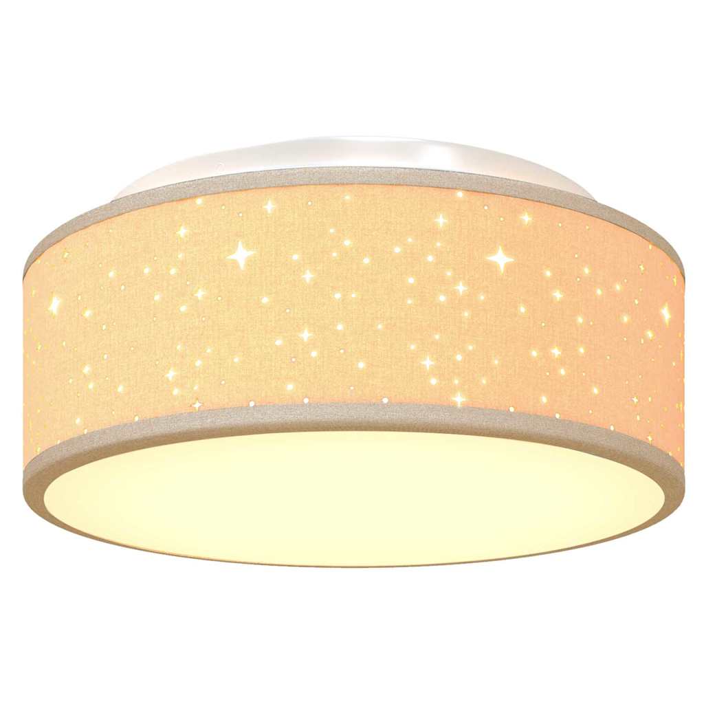Deckenlampe Taupe 30 x 13.5 cm Stoff