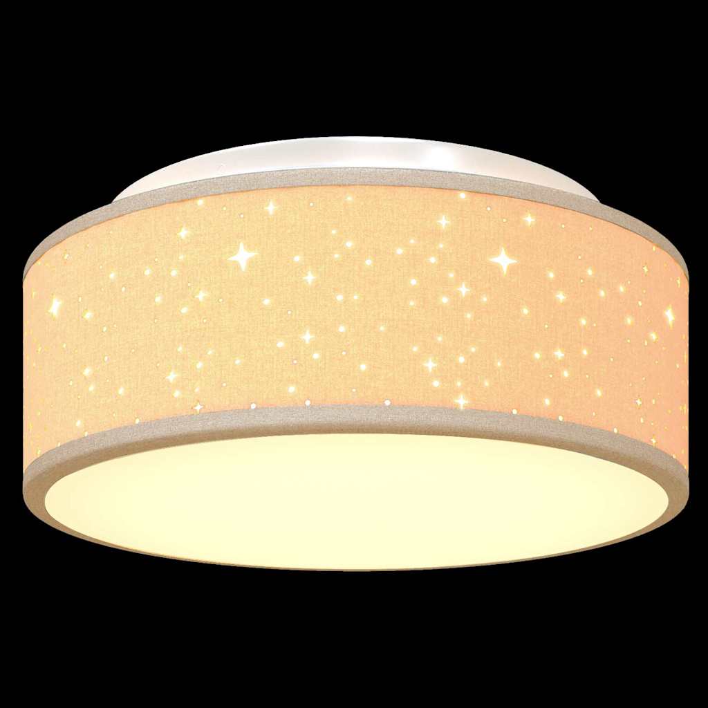 Deckenlampe Taupe 30 x 13.5 cm Stoff