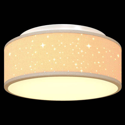 Deckenlampe Taupe 30 x 13.5 cm Stoff