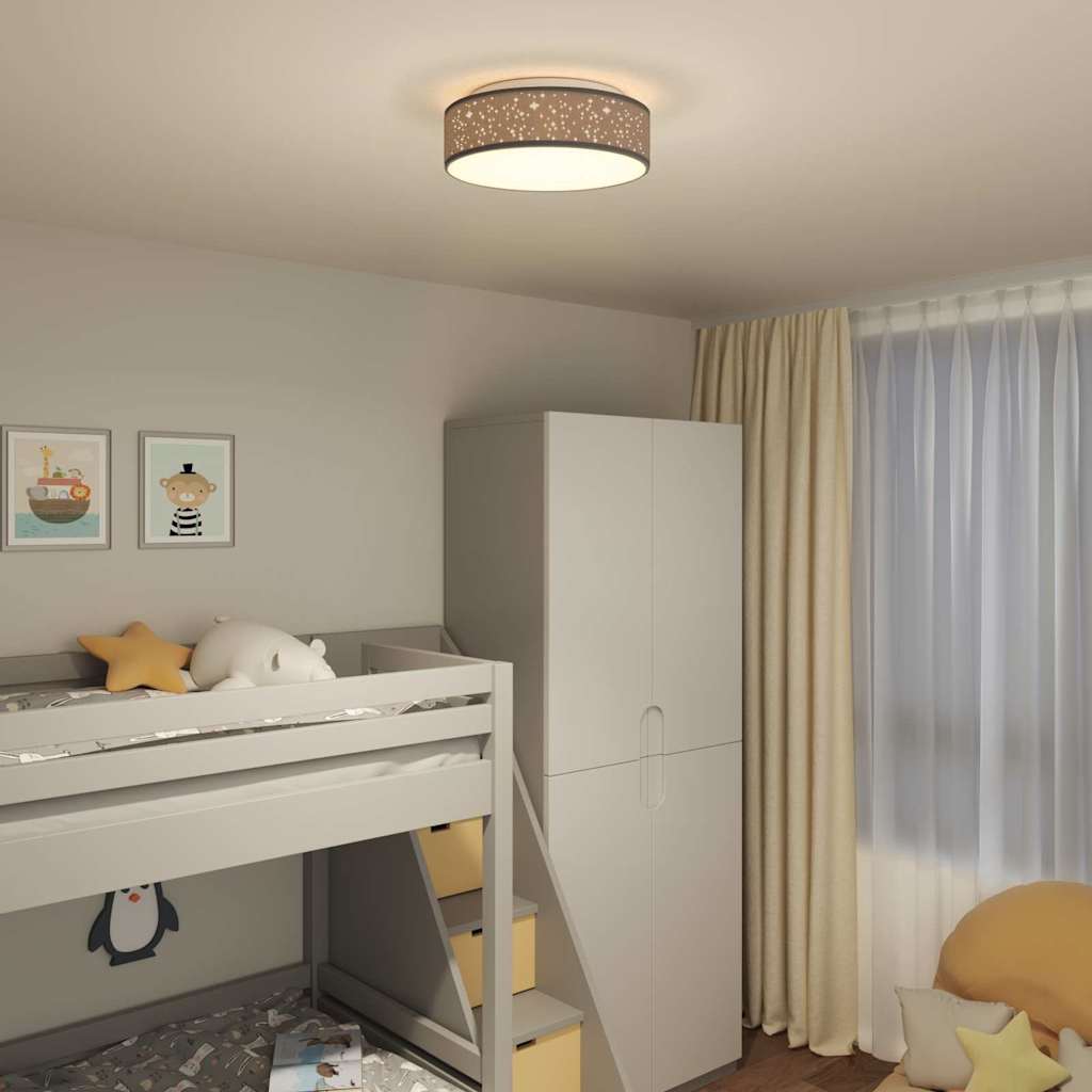 Deckenlampe Schwarz 38 x 13.5 cm Stoff