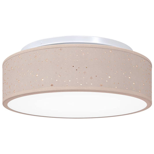 Deckenlampe Taupe 38 x 13.5 cm Stoff