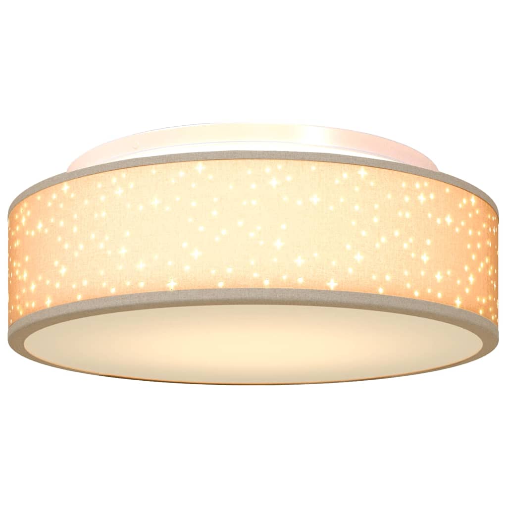 Deckenlampe Taupe 38 x 13.5 cm Stoff